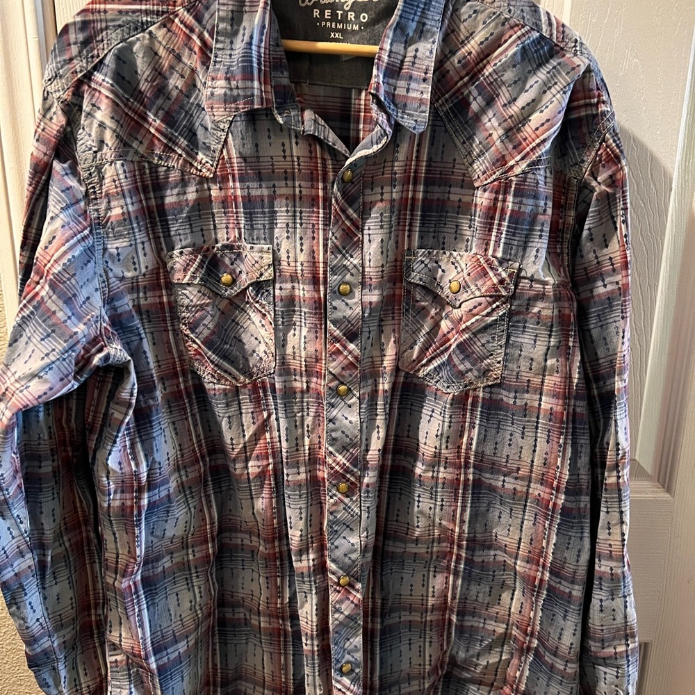 Retro Western Plaid Shirt